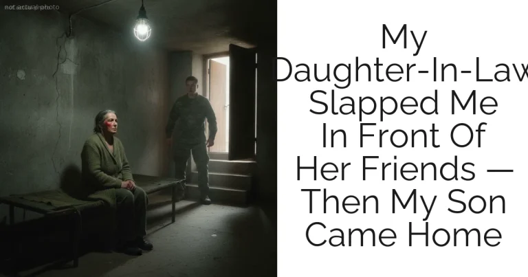 My Daughter-In-Law Slapped Me In Front Of Her Friends — Then My Son Came Home