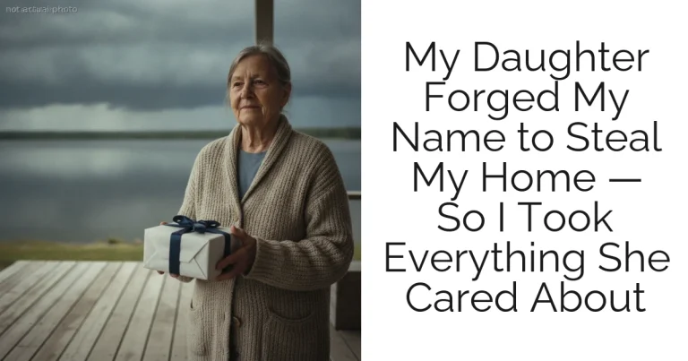 My Daughter Forged My Name to Steal My Home — So I Took Everything She Cared About