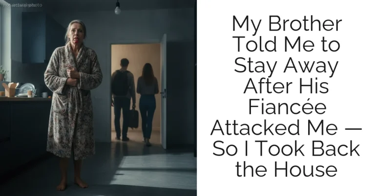 My Brother Told Me to Stay Away After His Fiancée Attacked Me — So I Took Back the House