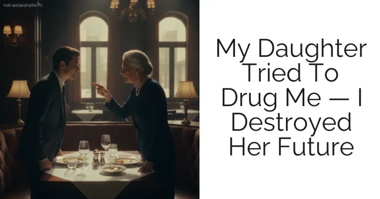 My Daughter Tried To Drug Me — I Destroyed Her Future