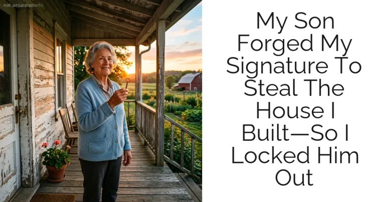 My Son Forged My Signature To Steal The House I Built—So I Locked Him Out