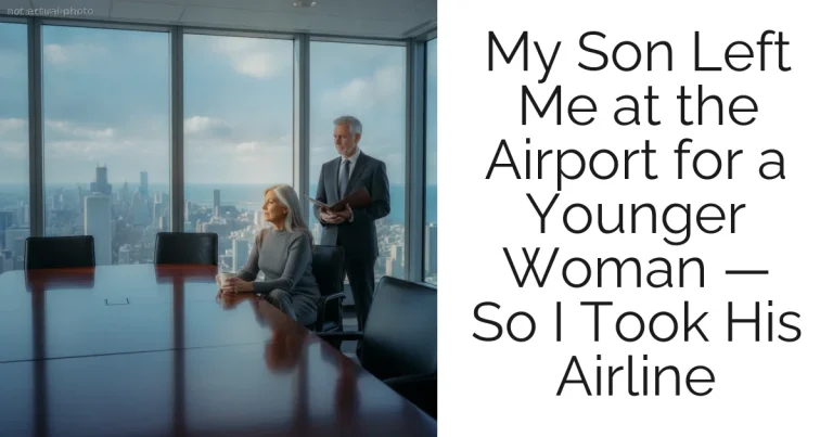 My Son Left Me at the Airport for a Younger Woman — So I Took His Airline