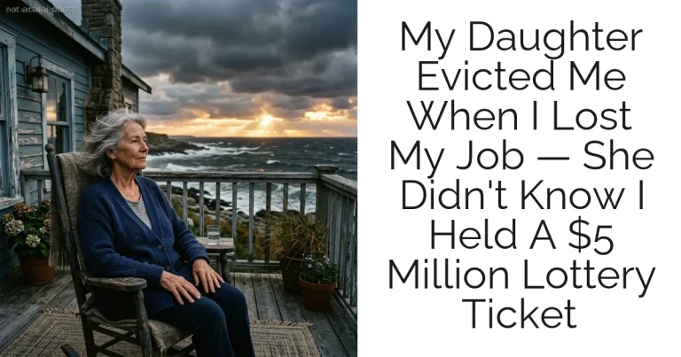 My Daughter Evicted Me When I Lost My Job — She Didn't Know I Held A $5 Million Lottery Ticket