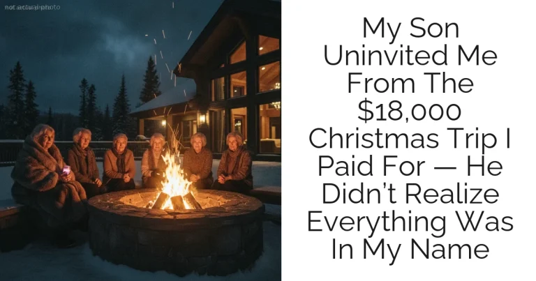 My Son Uninvited Me From The $18,000 Christmas Trip I Paid For — He Didn’t Realize Everything Was In My Name