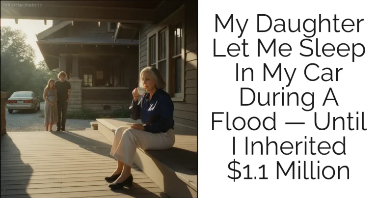 My Daughter Let Me Sleep In My Car During A Flood — Until I Inherited $1.1 Million