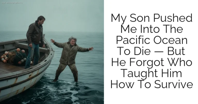 My Son Pushed Me Into The Pacific Ocean To Die — But He Forgot Who Taught Him How To Survive