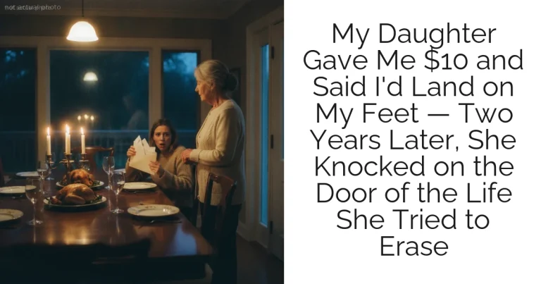 My Daughter Gave Me $10 and Said I'd Land on My Feet — Two Years Later, She Knocked on the Door of the Life She Tried to Erase
