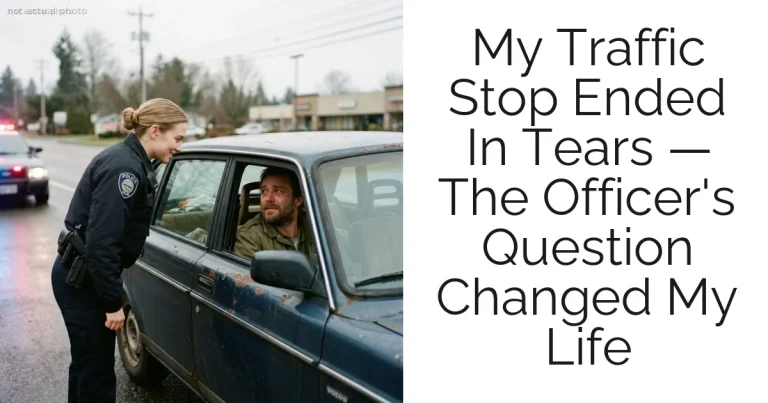 My Traffic Stop Ended In Tears — The Officer's Question Changed My Life