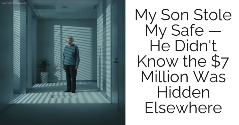 My Son Stole My Safe — He Didn't Know the $7 Million Was Hidden Elsewhere