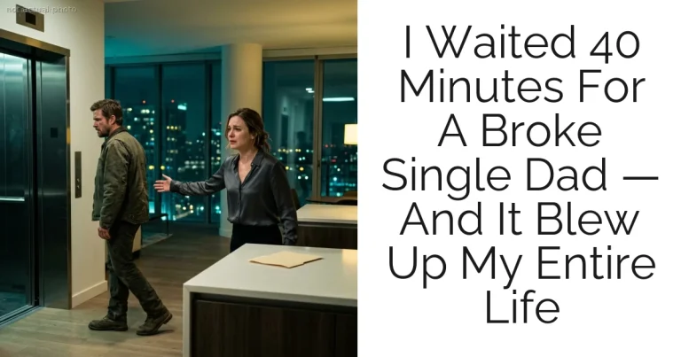 I Waited 40 Minutes For A Broke Single Dad — And It Blew Up My Entire Life
