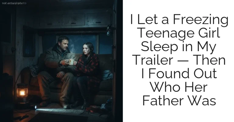 I Let a Freezing Teenage Girl Sleep in My Trailer — Then I Found Out Who Her Father Was