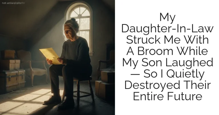 My Daughter-In-Law Struck Me With A Broom While My Son Laughed — So I Quietly Destroyed Their Entire Future