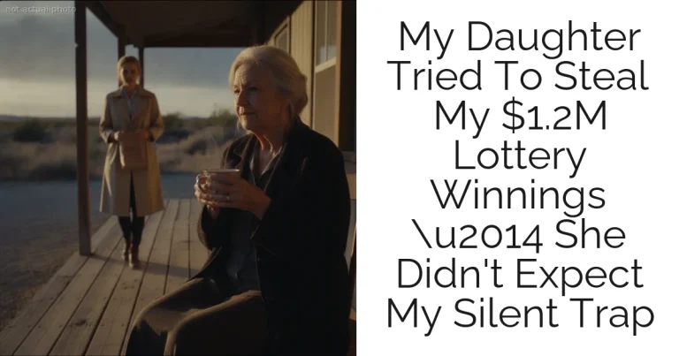 My Daughter Tried To Steal My $1.2M Lottery Winnings u2014 She Didn't Expect My Silent Trap