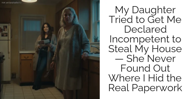 My Daughter Tried to Get Me Declared Incompetent to Steal My House — She Never Found Out Where I Hid the Real Paperwork