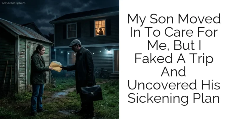 My Son Moved In To Care For Me, But I Faked A Trip And Uncovered His Sickening Plan