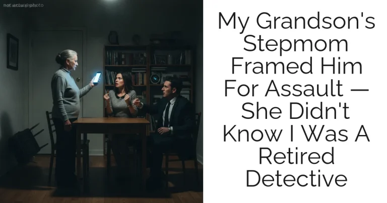My Grandson's Stepmom Framed Him For Assault — She Didn't Know I Was A Retired Detective