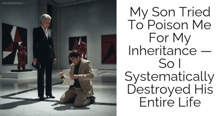 My Son Tried To Poison Me For My Inheritance — So I Systematically Destroyed His Entire Life