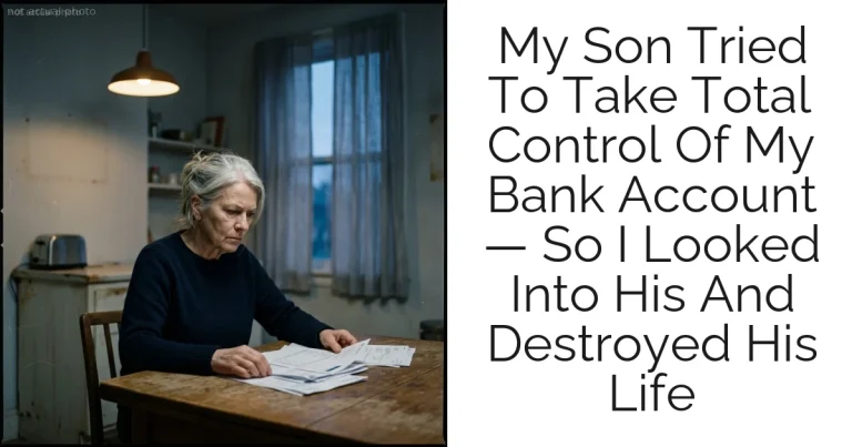 My Son Tried To Take Total Control Of My Bank Account — So I Looked Into His And Destroyed His Life