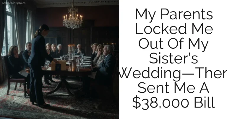 My Parents Locked Me Out Of My Sister’s Wedding—Then Sent Me A $38,000 Bill