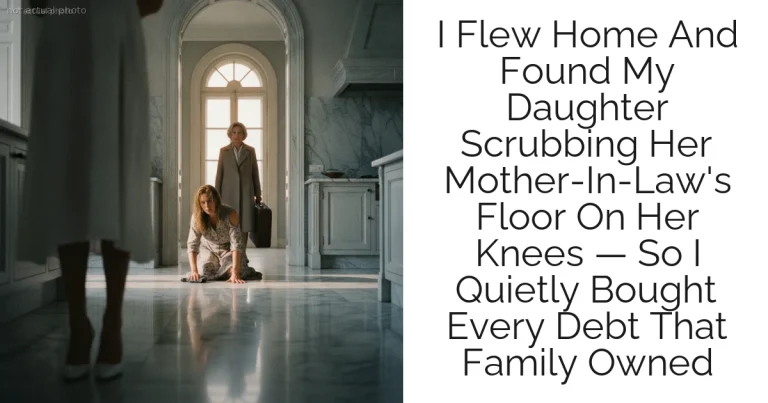 I Flew Home And Found My Daughter Scrubbing Her Mother-In-Law's Floor On Her Knees — So I Quietly Bought Every Debt That Family Owned