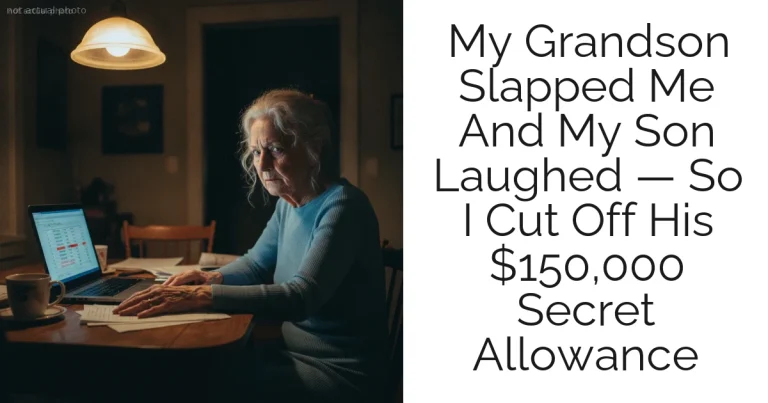 My Grandson Slapped Me And My Son Laughed — So I Cut Off His $150,000 Secret Allowance