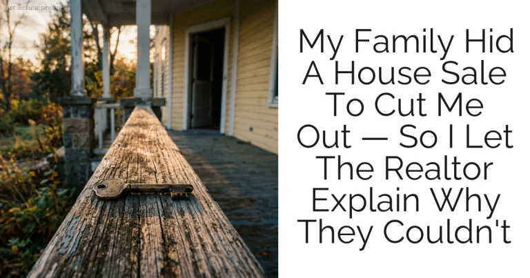 My Family Hid A House Sale To Cut Me Out — So I Let The Realtor Explain Why They Couldn't