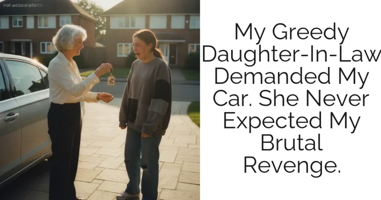 My Greedy Daughter-In-Law Demanded My Car. She Never Expected My Brutal Revenge.