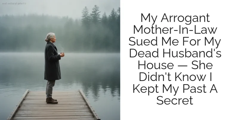 My Arrogant Mother-In-Law Sued Me For My Dead Husband's House — She Didn't Know I Kept My Past A Secret