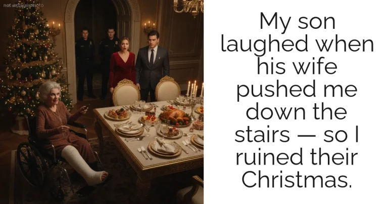 My son laughed when his wife pushed me down the stairs — so I ruined their Christmas.