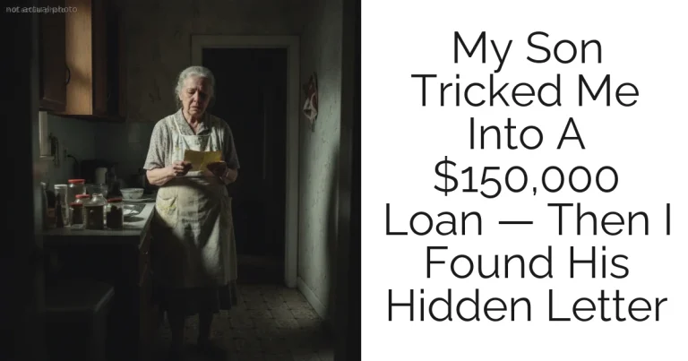 My Son Tricked Me Into A $150,000 Loan — Then I Found His Hidden Letter