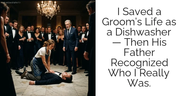 I Saved a Groom’s Life as a Dishwasher — Then His Father Recognized Who I Really Was.