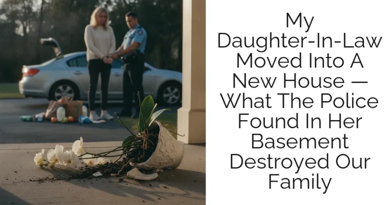 My Daughter-In-Law Moved Into A New House — What The Police Found In Her Basement Destroyed Our Family