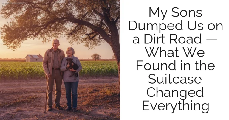 My Sons Dumped Us on a Dirt Road — What We Found in the Suitcase Changed Everything