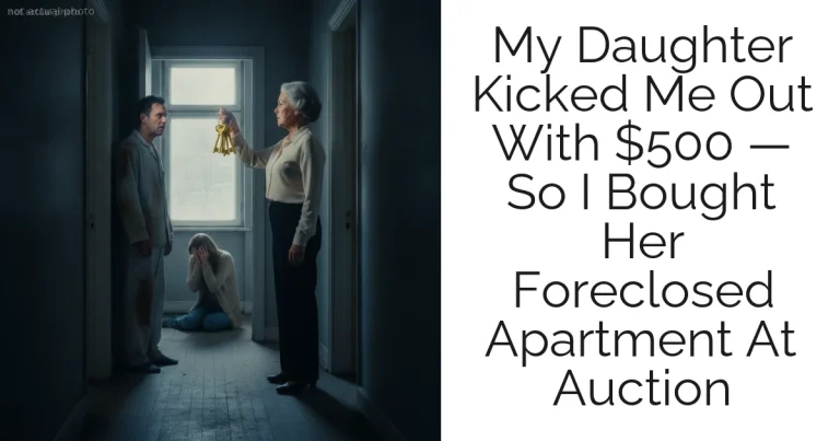 My Daughter Kicked Me Out With $500 — So I Bought Her Foreclosed Apartment At Auction