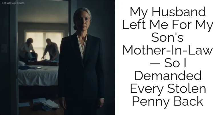 My Husband Left Me For My Son's Mother-In-Law — So I Demanded Every Stolen Penny Back