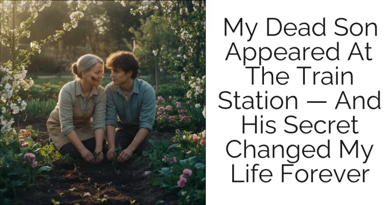 My Dead Son Appeared At The Train Station — And His Secret Changed My Life Forever