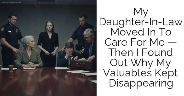 My Daughter-In-Law Moved In To Care For Me — Then I Found Out Why My Valuables Kept Disappearing