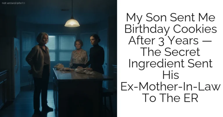 My Son Sent Me Birthday Cookies After 3 Years — The Secret Ingredient Sent His Ex-Mother-In-Law To The ER