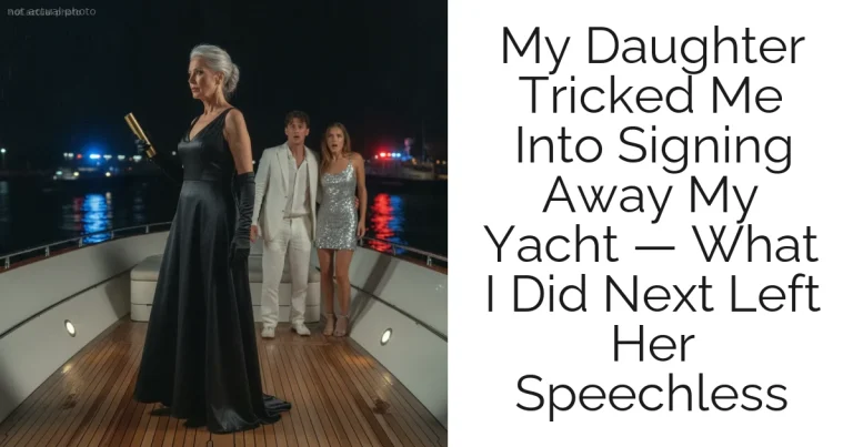 My Daughter Tricked Me Into Signing Away My Yacht — What I Did Next Left Her Speechless