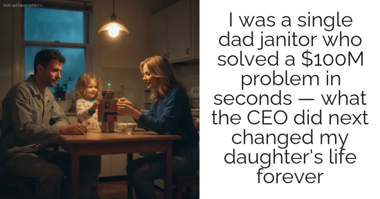 I was a single dad janitor who solved a $100M problem in seconds — what the CEO did next changed my daughter's life forever