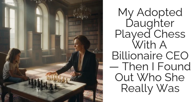 My Adopted Daughter Played Chess With A Billionaire CEO — Then I Found Out Who She Really Was