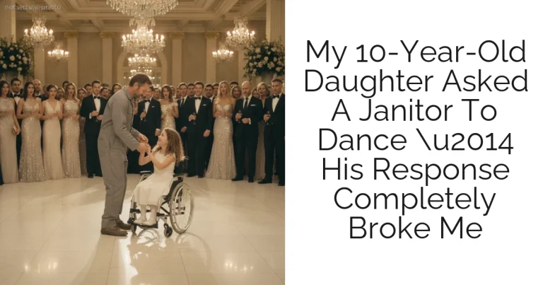 My 10-Year-Old Daughter Asked A Janitor To Dance u2014 His Response Completely Broke Me