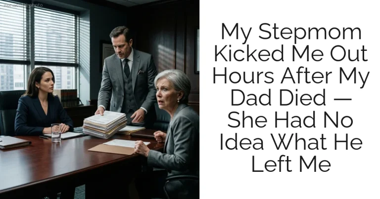 My Stepmom Kicked Me Out Hours After My Dad Died — She Had No Idea What He Left Me