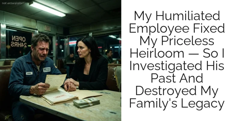 My Humiliated Employee Fixed My Priceless Heirloom — So I Investigated His Past And Destroyed My Family's Legacy