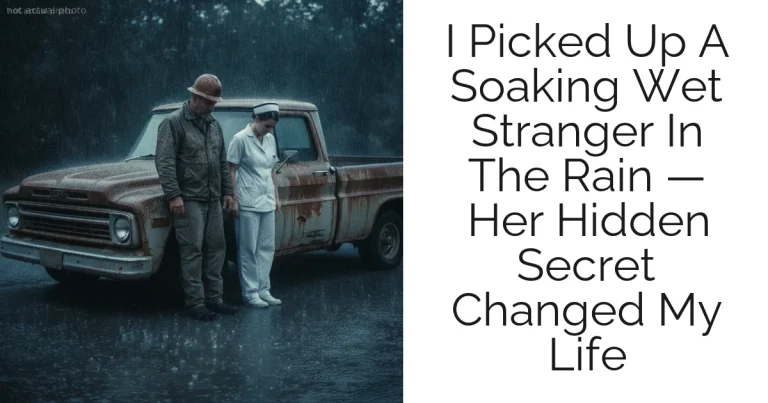 I Picked Up A Soaking Wet Stranger In The Rain — Her Hidden Secret Changed My Life