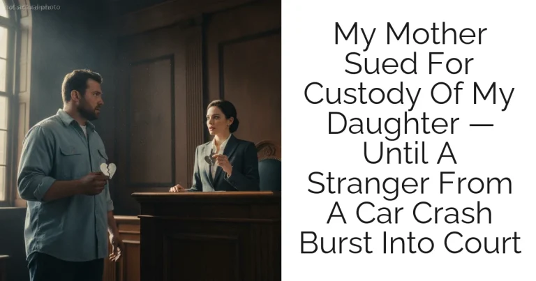 My Mother Sued For Custody Of My Daughter — Until A Stranger From A Car Crash Burst Into Court
