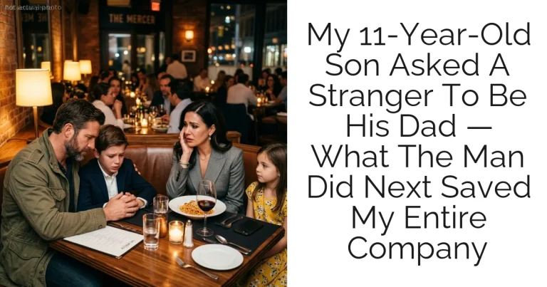 My 11-Year-Old Son Asked A Stranger To Be His Dad — What The Man Did Next Saved My Entire Company