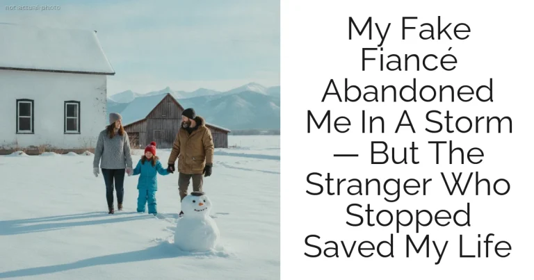 My Fake Fiancé Abandoned Me In A Storm — But The Stranger Who Stopped Saved My Life