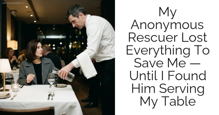 My Anonymous Rescuer Lost Everything To Save Me — Until I Found Him Serving My Table