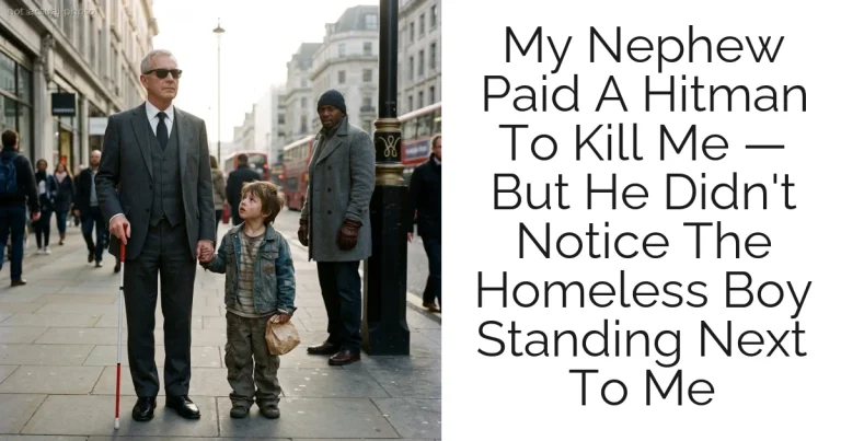 My Nephew Paid A Hitman To Kill Me — But He Didn't Notice The Homeless Boy Standing Next To Me